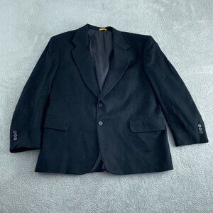 Sterling & Hunt Mens 46 Black Cashmere Blazer Jacket 100% Pure Cashmere 2797